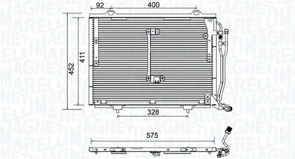 Kondensator, Klimaanlage MAGNETI MARELLI 350203948000