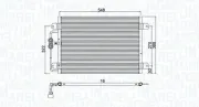 Kondensator, Klimaanlage MAGNETI MARELLI 350203949000