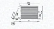 Kondensator, Klimaanlage MAGNETI MARELLI 350203950000