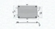 Kondensator, Klimaanlage MAGNETI MARELLI 350203951000