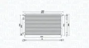 Kondensator, Klimaanlage MAGNETI MARELLI 350203970000