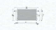 Kondensator, Klimaanlage MAGNETI MARELLI 350203974000