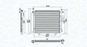 Kondensator, Klimaanlage MAGNETI MARELLI 350203975000
