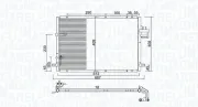 Kondensator, Klimaanlage MAGNETI MARELLI 350203979000