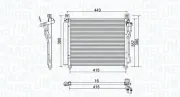 Kondensator, Klimaanlage MAGNETI MARELLI 350203980000