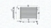 Kondensator, Klimaanlage MAGNETI MARELLI 350203982000