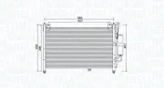 Kondensator, Klimaanlage MAGNETI MARELLI 350203989000