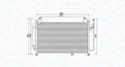 Kondensator, Klimaanlage MAGNETI MARELLI 350203990000