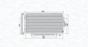 Kondensator, Klimaanlage MAGNETI MARELLI 350203998000