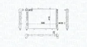 Kühler, Motorkühlung MAGNETI MARELLI 350213100700