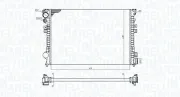 Kühler, Motorkühlung MAGNETI MARELLI 350213102700