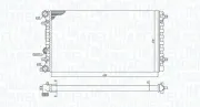 Kühler, Motorkühlung MAGNETI MARELLI 350213105100