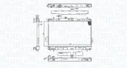 Kühler, Motorkühlung MAGNETI MARELLI 350213110400