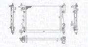 Kühler, Motorkühlung MAGNETI MARELLI 350213130100