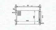 Kühler, Motorkühlung MAGNETI MARELLI 350213151700