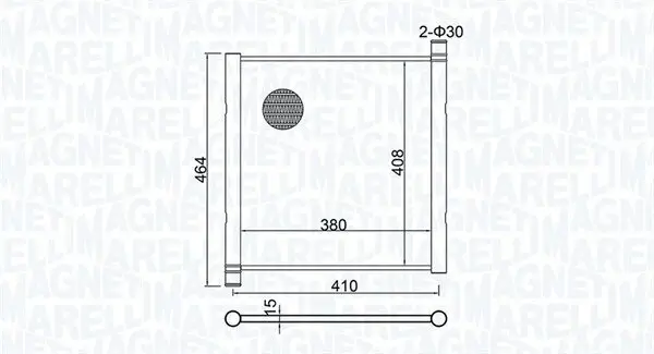 Kühler, Motorkühlung MAGNETI MARELLI 350213151900