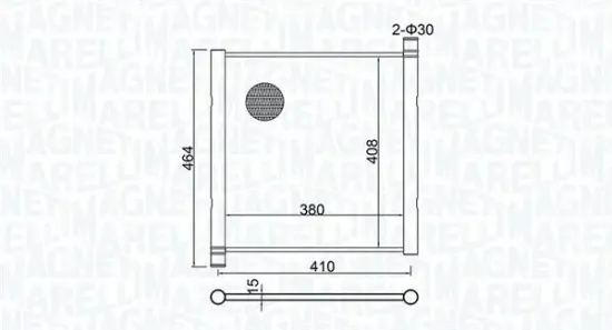 Kühler, Motorkühlung MAGNETI MARELLI 350213151900 Bild Kühler, Motorkühlung MAGNETI MARELLI 350213151900