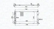 Kühler, Motorkühlung MAGNETI MARELLI 350213152300