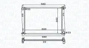 Kühler, Motorkühlung MAGNETI MARELLI 350213152600