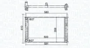 Kühler, Motorkühlung MAGNETI MARELLI 350213152700