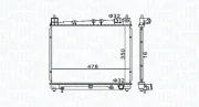 Kühler, Motorkühlung MAGNETI MARELLI 350213152900