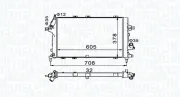 Kühler, Motorkühlung MAGNETI MARELLI 350213153400