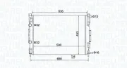 Kühler, Motorkühlung MAGNETI MARELLI 350213153500