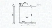 Kühler, Motorkühlung MAGNETI MARELLI 350213153700