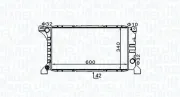 Kühler, Motorkühlung MAGNETI MARELLI 350213154200