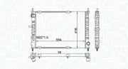 Kühler, Motorkühlung MAGNETI MARELLI 350213154300