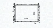 Kühler, Motorkühlung MAGNETI MARELLI 350213154600