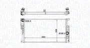 Kühler, Motorkühlung MAGNETI MARELLI 350213155100