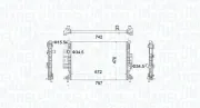 Kühler, Motorkühlung MAGNETI MARELLI 350213155300