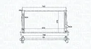 Kühler, Motorkühlung MAGNETI MARELLI 350213157400