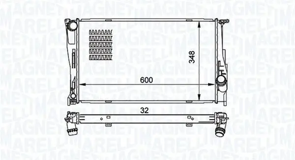 Kühler, Motorkühlung MAGNETI MARELLI 350213157500