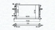 Kühler, Motorkühlung MAGNETI MARELLI 350213158200