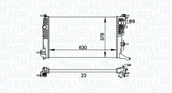 Kühler, Motorkühlung MAGNETI MARELLI 350213158300