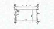 Kühler, Motorkühlung MAGNETI MARELLI 350213158600