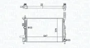 Kühler, Motorkühlung MAGNETI MARELLI 350213159700