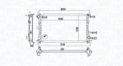 Kühler, Motorkühlung MAGNETI MARELLI 350213159900