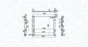 Kühler, Motorkühlung MAGNETI MARELLI 350213160500