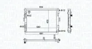 Kühler, Motorkühlung MAGNETI MARELLI 350213160600