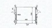 Kühler, Motorkühlung MAGNETI MARELLI 350213161200