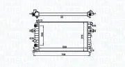 Kühler, Motorkühlung MAGNETI MARELLI 350213161700
