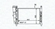 Kühler, Motorkühlung MAGNETI MARELLI 350213162300