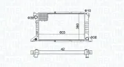 Kühler, Motorkühlung MAGNETI MARELLI 350213163800