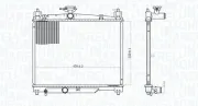 Kühler, Motorkühlung MAGNETI MARELLI 350213164800