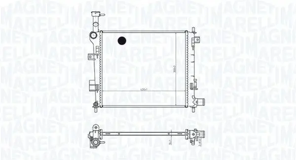 Kühler, Motorkühlung MAGNETI MARELLI 350213165400