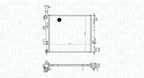 Kühler, Motorkühlung MAGNETI MARELLI 350213165400 Bild Kühler, Motorkühlung MAGNETI MARELLI 350213165400