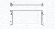 Kühler, Motorkühlung MAGNETI MARELLI 350213166200